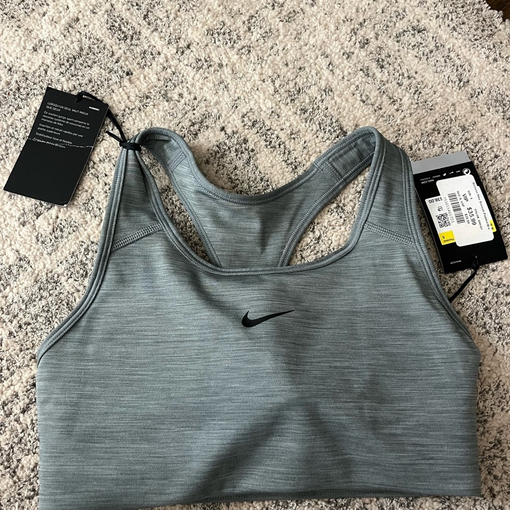 Nike Women's Heathered Gray Sports Bra